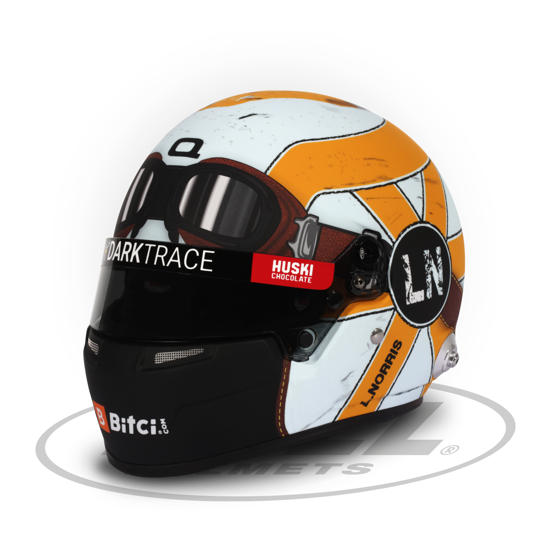 Lando Norris 2021 Monaco GP McLaren Ltd Edition Bell Mini Helmets