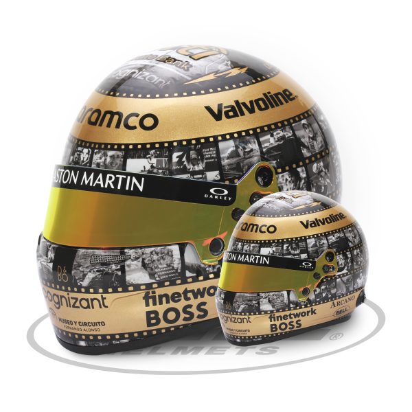 Fernando Alonso 400th GP Special Edition Bell Mini Helmet